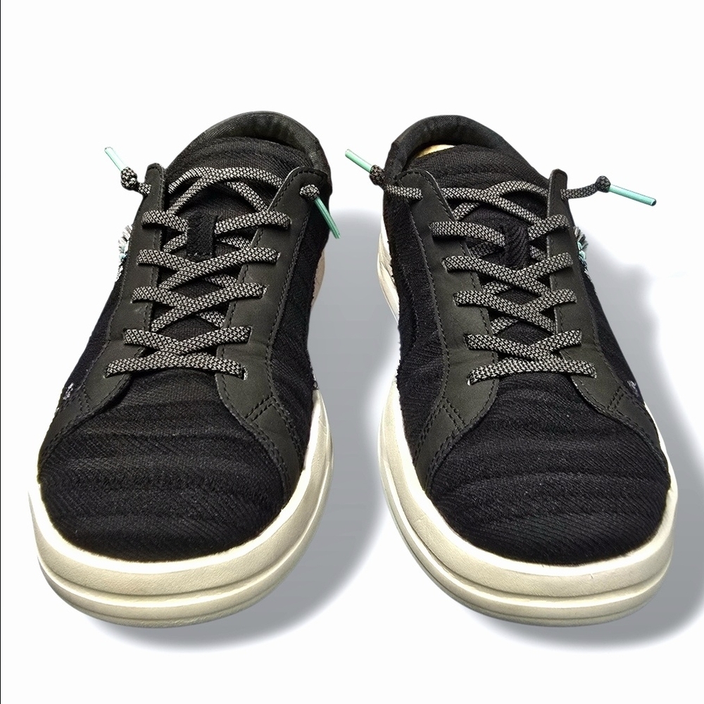 🟢Hey Dude Karina Cottage Crochet Embroidered Slip-On Lace-Up Low Top Sneakers 8 - Picture 12 of 16